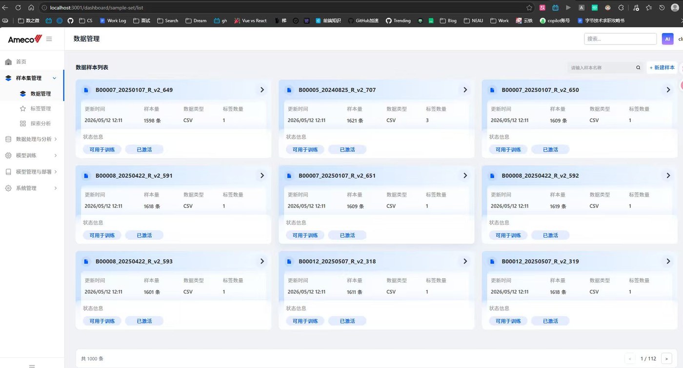Ameco 自动化标签管理界面